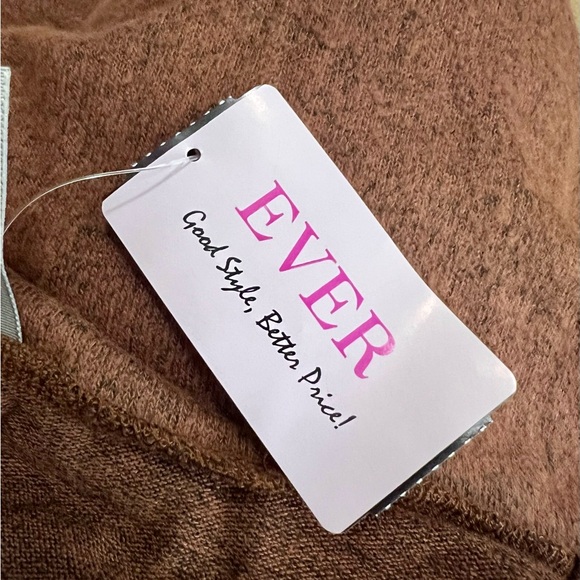 NWT Bodycon Dress Asymmetric Zip Up Design Collar Sz M Camel Color - Picture 13 of 13